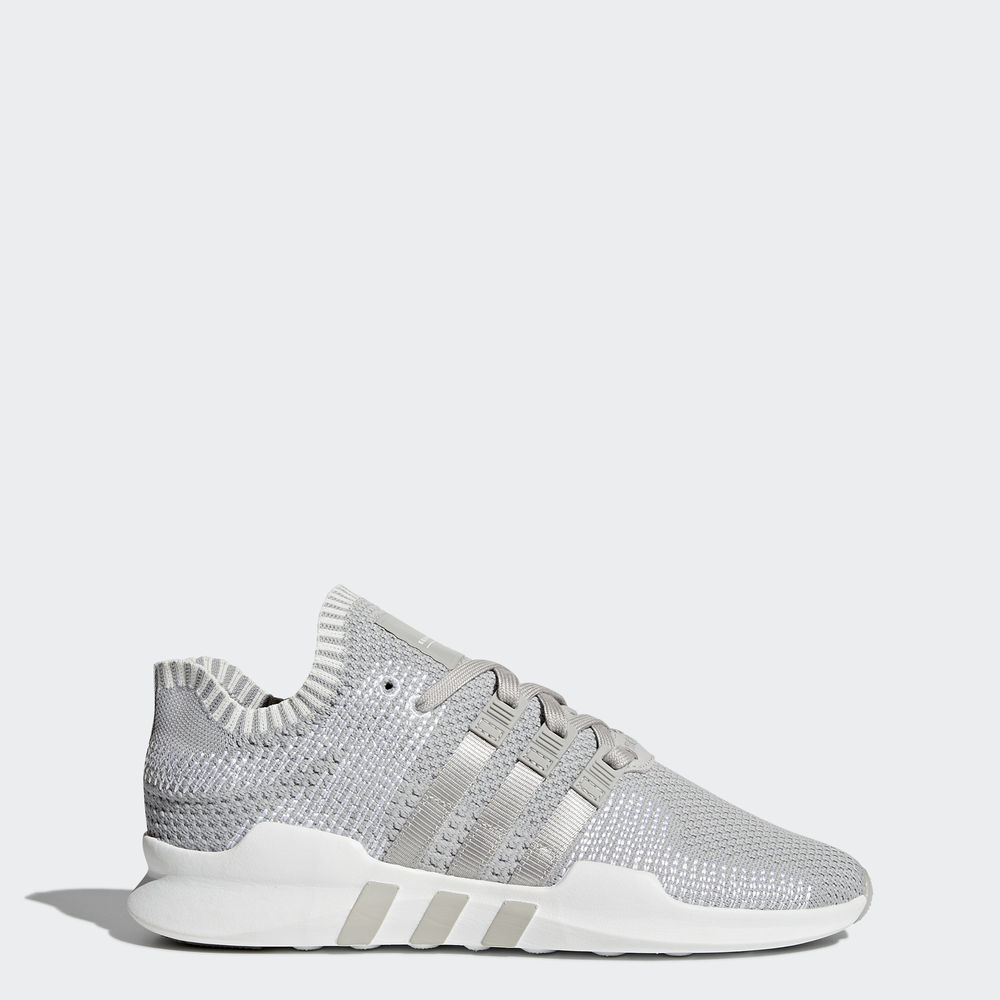 Adidas Eqt Support Adv Primeknit - Originals γυναικεια - Γκρι/Γκρι/Ασπρα,Μέγεθος: EU 36 – 54 2/3 (93